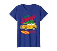 Stranger Things Seasons Eatings Surfer Boy Pizza Navidad Camiseta, Mujer, Azul Real, S