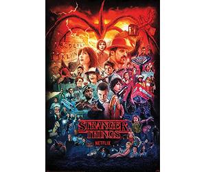 Stranger Things Seasons Montage - Póster impreso (61 x 91,5 cm)