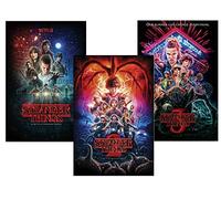 Stranger Things Set de 3 Pósters [Temporadas 1,2 & 3] (61cm x 91,5cm) + 1 póster Sorpresa de Regalo