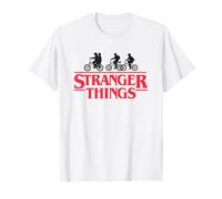 Stranger Things Silhouette Bike Logo Camiseta