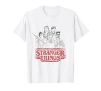 Stranger Things Sketch Group Logo Camiseta