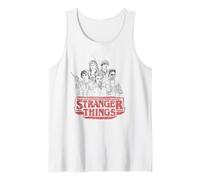 Stranger Things Sketch Group Logo Camiseta sin Mangas