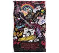 Stranger Things Stranger Things Day Icons Manta súper Suave con Tacto Sedoso - 91 x 147 cm