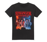 Stranger Things Strangers Things Hawkins Creel House Poster T Shirt Camiseta, Negro, S Unisex Adulto