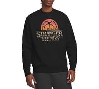 Stranger Things Sunset Logo Sudadera Unisex, Negro, L