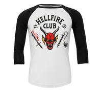 Heroes Inc M328-Mens Long Sleeves Camiseta, White and Black, XXL para Hombre