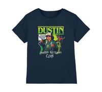Stranger Things Tales from 85 Dustin Camiseta Infantil, Marino, 12-13Y
