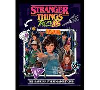 Stranger Things Tales From '85 (Hawkins Investigator Club) - Impresión de coleccionista de 45 cm x 35 cm, con licencia oficial de Stranger Things Tales From 85, coleccionable retro de Netflix, regalo
