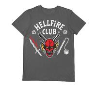 Stranger Things Temporada 4 Hellfire Club Mediano Camiseta Gris Pyramid Int