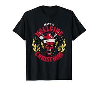 Stranger Things Tiene una Navidad Infernal Camiseta, Hombre, Negro, 5XL