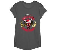 Stranger Things Tiene una Navidad Infernal Camiseta, Niñas, Asfalto, S
