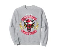 Stranger Things Tiene una Navidad Infernal Sudadera, Unisex para Adultos, Gris Jaspeado, XXL