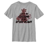 Stranger Things Upside Down Costume-Camiseta de Manga Corta, Gris, Talla única Unisex niños