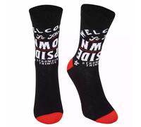 Stranger things upside down unisex calcetines negro/rojo/blanco l-xl