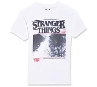 Stranger Things Upside Photo Basic Solid tee Camiseta, Blanco, S para Hombre