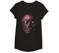 Stranger Things Vecna Oversized Face Camiseta, Niñas, Negro, L