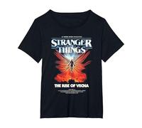 Stranger Things Vecna Rise Poster Camiseta, Mujer Tallas Grandes, Negro, 1XL Grande
