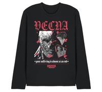 Stranger Things Vecna Suffering Unisex Long Sleeve T Shirt, Black, Medium