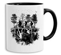 Stranger Up Down - vaso cafetera regalo Mug Things Demogorgon Elfie Dustin Jane Hopper Upside Down tv blu-ray dvd, Farbe2:Blanco