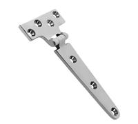 Strap Hinges - Heavy Duty Marine T Hinge for Shed | Rustproof Door Hinged Wrought Iron, Outdoor Gate Hinges with Screws, Cast Strap Hinge for RV, Yacht, Boat, Barn Doors Use