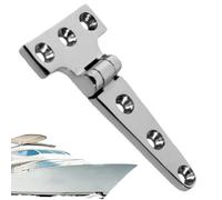 Strap Hinges - Marine Grade T Shape Hardware, Rustproof Outdoor Gate Pivot with Coated, Sturdy Heavy Duty Wrought Iron, Ideal for Shed Door RV Yacht Boat Gate Installation Hardware Project