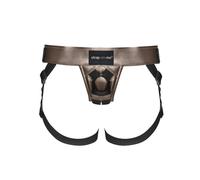 Strap-On-Me Arnés de cuero sintético - comodidad - sujeción de dildo - perfecto para juegos en pareja