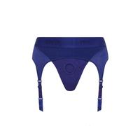 Strap-on-me Lingerie Harness Rebel - Arnés femenino de tul irisado, liguero, tirantes ajustables, cinturón elástico, anillo de silicona extensible, efecto segunda piel, XS-XXL