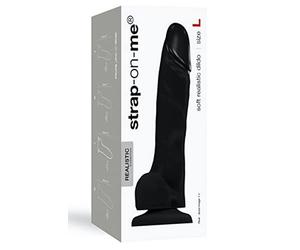 Strap-On-Me Masturbador realista PENE REALÍSTICO SILICONA SUAVE MORADO L