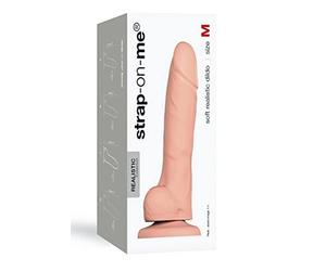 Strap-On-Me Masturbador realista PENE REALÍSTICO SILICONA SUAVE MORADO M