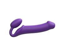 Strap-On-Me Strap-on Clásico Nueva versión - Juguete Sexual de Silicona Suave, Triple Estimulación (Vaginal, Anal y Clitoriana) - Con Huevo Ultra Suave, Eje Flexible, Diseño Ergonómico