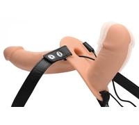 Strap U Vibrador Power Pegger de doble correa - Piel