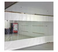 Strapazierfähir wasserdichter OutdoorVorhang - 05 mm PVC Plane für Terrassenschiebetür und Laube - winddicht langlebig für den Innen und Außenbereich 12 x 25 m
