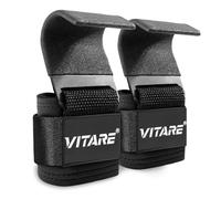 Straps Gym, Muñequeras Gym, Ganchos de Goma Antideslizantes para Peso Muerto, Dominadas, Remos, Straps Gimnasio para Hombres y Mujeres, Correas de Elevación con Soporte Acolchado para la Muñeca