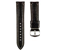 Strapseeker Correa de reloj de cuero Minerva Box de alta calidad, correa de reloj de cuero italiano de lujo de curtidurías Badalassi Carlo, liberación rápida, 18 mm, 20 mm, 22 mm, 24 mm (20 mm, negro)