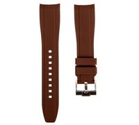 Strapseeker Correas de reloj deportivas de silicona suave con extremo curvo, compatibles con Omega Swatch Moonwatch, Omega Speedmaster, Rolex Submariner, Seiko SKX Dive Watches, 20 mm, 22 mm, correas