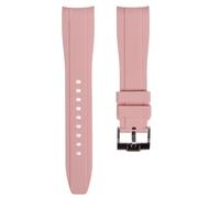 Strapseeker Correas de reloj deportivas de silicona suave con extremo curvo, compatibles con Omega Swatch Moonwatch, Omega Speedmaster, Rolex Submariner, Seiko SKX Dive Watches, 20 mm, 22 mm, correas