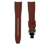 Strapseeker Correas de reloj deportivas de silicona suave con extremo curvo, compatibles con Omega Swatch Moonwatch, Omega Speedmaster, Rolex Submariner, Seiko SKX Dive Watches, 20 mm, 22 mm, correas