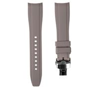 Strapseeker Correas de reloj deportivas de silicona suave con extremo curvo, compatibles con Omega Swatch Moonwatch, Omega Speedmaster, Rolex Submariner, Seiko SKX Dive Watches, 20 mm, 22 mm, correas