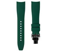 Strapseeker Correas de reloj deportivas de silicona suave con extremo curvo, compatibles con Omega Swatch Moonwatch, Omega Speedmaster, Rolex Submariner, Seiko SKX Dive Watches, 20 mm, 22 mm, correas