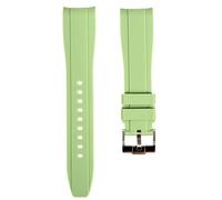 Strapseeker Correas de reloj deportivas de silicona suave con extremo curvo, compatibles con Omega Swatch Moonwatch, Omega Speedmaster, Rolex Submariner, Seiko SKX Dive Watches, 20 mm, 22 mm, correas