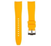 Strapseeker Correas de reloj deportivas de silicona suave con extremo curvo, compatibles con Omega Swatch Moonwatch, Omega Speedmaster, Rolex Submariner, Seiko SKX Dive Watches, 20 mm, 22 mm, correas