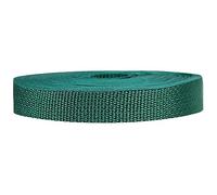 Strapworks Cincha de Polipropileno Ligero - Correa de Polietileno para reparación de Engranajes al Aire Libre, Collares de Mascotas, Verde Bosque, 3/4 pulgadasx10 Yardas