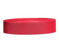 Strapworks Cincha de polipropileno ligero - correas de poliéster para reparación de equipos al aire libre, collares de mascotas, manualidades - 1 pulgada x 50 yardas - rojo