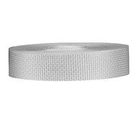 Strapworks Correa de poliéster para reparación de equipos de bricolaje al aire libre, collares de mascotas, manualidades, 1 pulgada x 50 yardas, pp, blanco, 1 pulgada