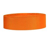 Strapworks - Correa de polipropileno ligera, para reparación de equipos de bricolaje al aire libre, collares de mascotas, manualidades, 3,81 cm x 9,1 m, naranja