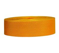 Strapworks - Correa de polipropileno ligera, para reparación de equipos de bricolaje al aire libre, collares de mascotas, manualidades, 3,81 cm x 45,7 m, amarillo dorado