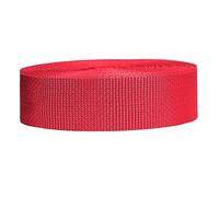 Strapworks - Correa de polipropileno ligera, para reparación de equipos de bricolaje al aire libre, collares de mascotas, manualidades, 3,81 cm x 9,1 m, rojo