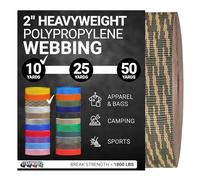 Strapworks - Correa de Polipropileno para tareas Pesadas, Correa de poliéster Resistente para reparación de Equipos de Bricolaje al Aire Libre, 5 cm x 9 m, Color Camuflaje de Bosque
