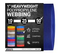 Strapworks Correa de Polipropileno Pesado, Correas de Polietileno Resistentes para reparación de Equipos de Bricolaje al Aire Libre, 1 Pulgada x 50 Yardas, Azul Marino