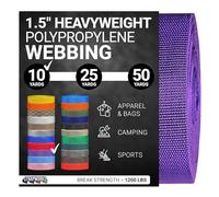 Strapworks Correa de Polipropileno Pesado, Correas de Polietileno Resistentes para reparación de Equipos de Bricolaje al Aire Libre, 1.5 Pulgadas x 10 Yardas, Morado